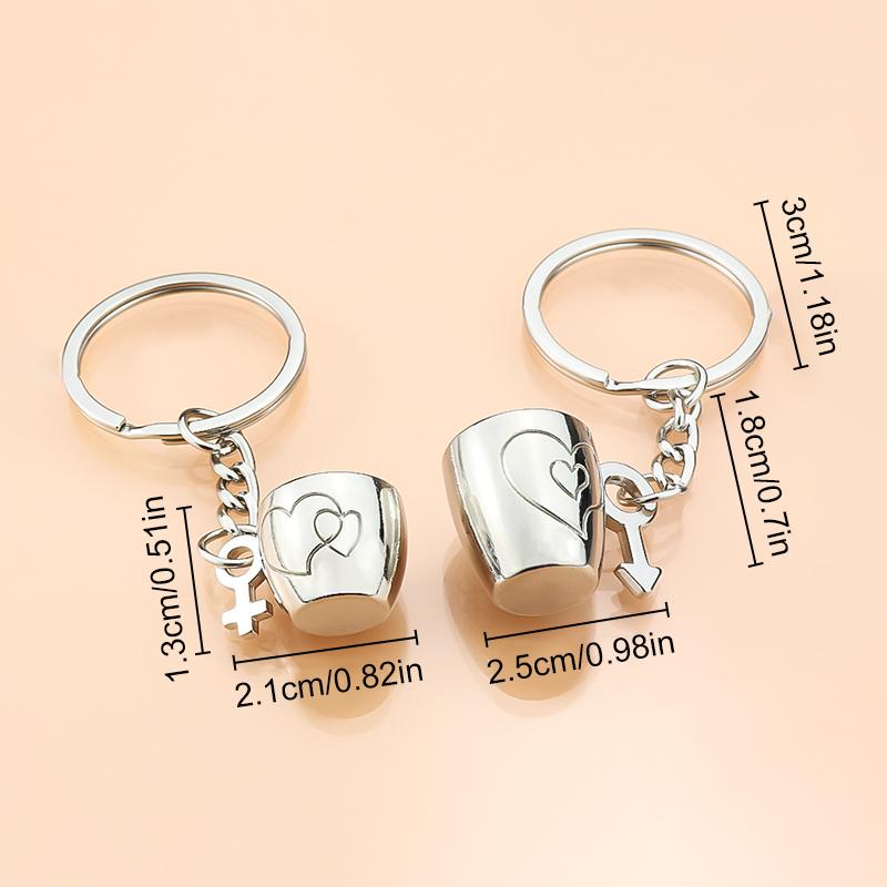 Женские и мужские украшения на День Святого Валентина, пара влюбленных, сумка, подвески, подарочные аксессуары