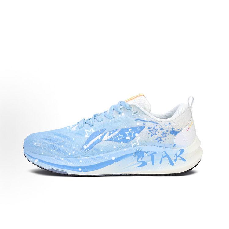 Li Ning Red Hare 8 Низкие Беговые Кроссовки Унисекс Универсальные, Бело-Синие ARPV013-1(Команда1983-)