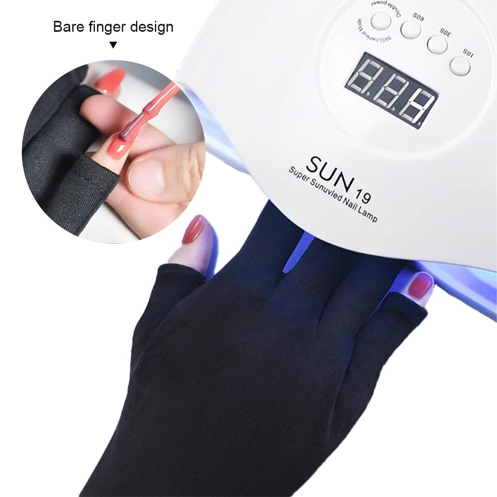 Перчатки с половиной пальцев для защиты от солнца, женские летние перчатки для вождения, защита от ультрафиолета, хлопковые, тонкие, противоскользящие, герметичные, перчатки для велоспорта, с половиной пальцев, с ногтями