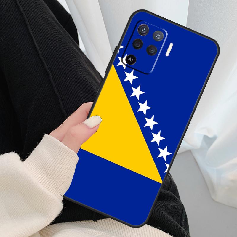 Чехол-флаг Боснии для Oppo A40 A60 A80 A5 Pro A15 A16 A17 A57 A77 A94 A74 A54 A76 A96 A18 A38 A58 A78 A98