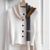 Y2 Sausage Thin Scarf Knitted Wool Plush Long Narrow Scarves Fashion Neck Scarves  Autumn Winter