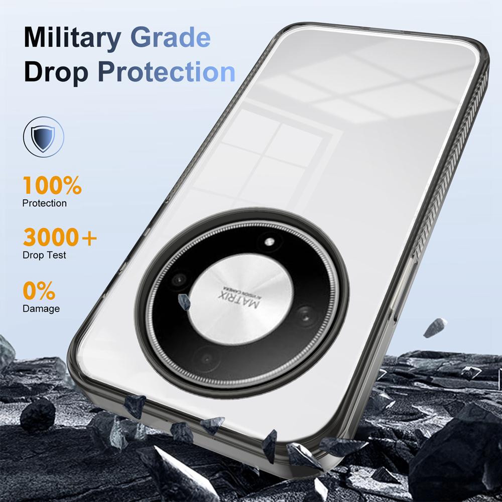 KEYSION Прозрачный чехол для HONOR X9b 5G X9A 5G ТПУ+ПК Противоскользящий HD Прозрачный Ударопрочный Чехол для телефона для Huawei Magic 5 6 Lite 5G