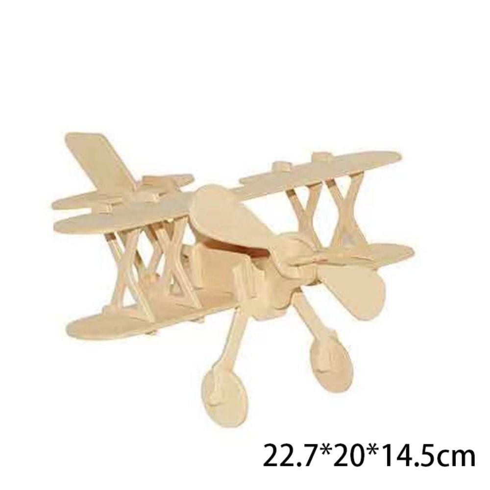 Wooden Plane Puzzlekits 3D Craft Wood Jigsaw Airplanes  Kids Gift