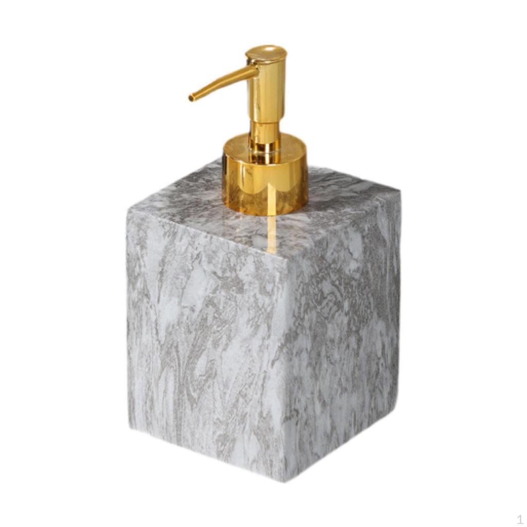 Диспенсер для мыла объемом 400 мл с мраморным дизайном для использования на столешнице