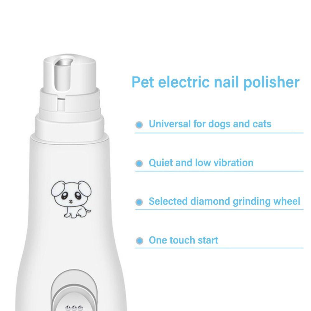 Pet Nails Grinders Painless Paws Grooming Pet Nail Trimmer Tools Electric Dog Nail Clippers