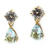 Les Trésors De Lily [L4296] - Позолоченные серьги «Sissi» с аквамарином - 15x6 мм