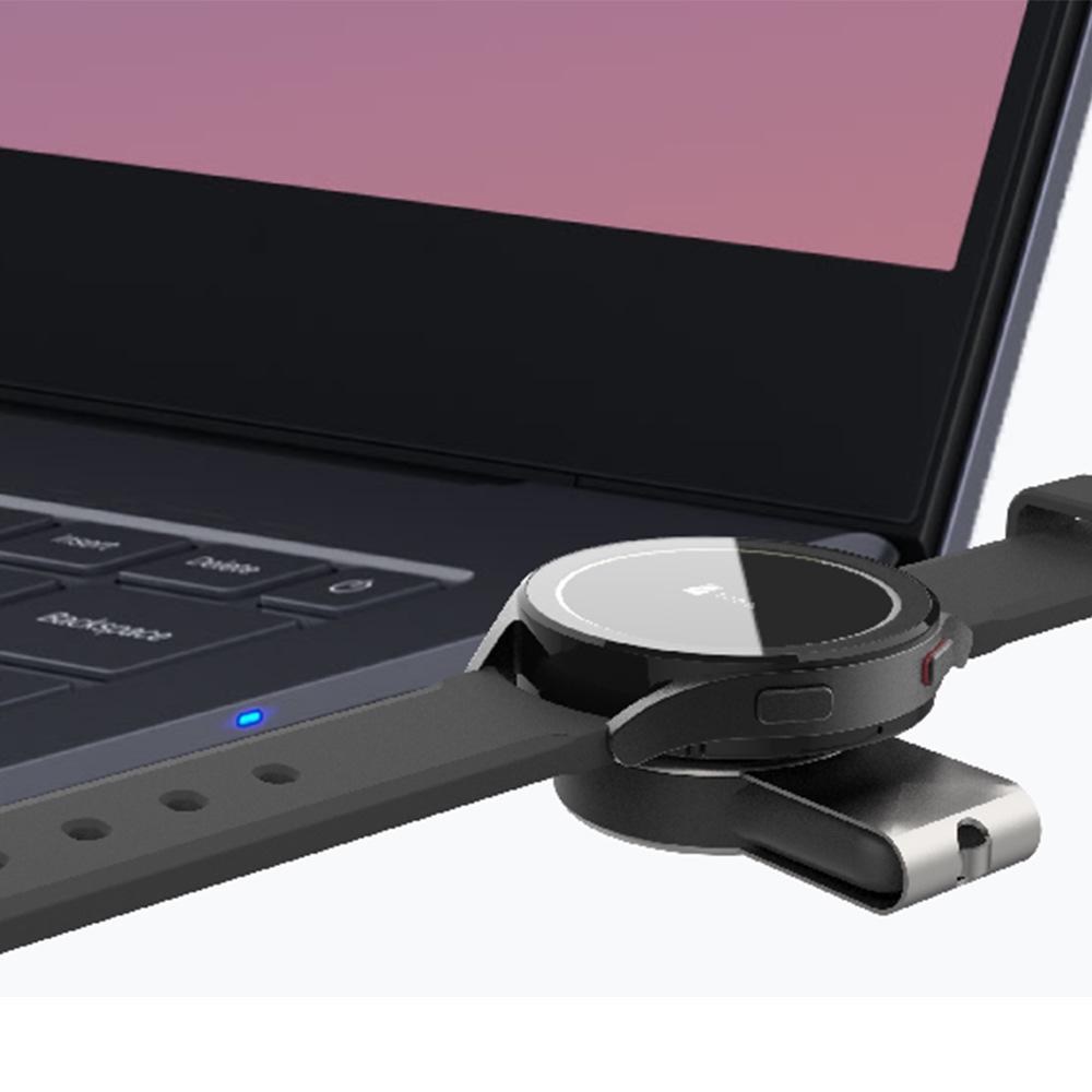 Портативное беспроводное зарядное устройство с двойным интерфейсом и USB Type-C для часов Samsung