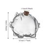 Cute Cartoon Piggy Money Bank Transparent Durable Coins Saving Box Visible Golden Beans Container Home Storage