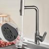 Hot Cold Single Hole 4 Modes Waterfall Faucet Sink Splash-proof Faucet  Bathroom