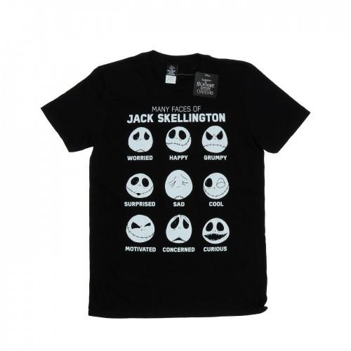 Disney Mens Nightmare Before Christmas Many Faces Of Jack T-Shirt