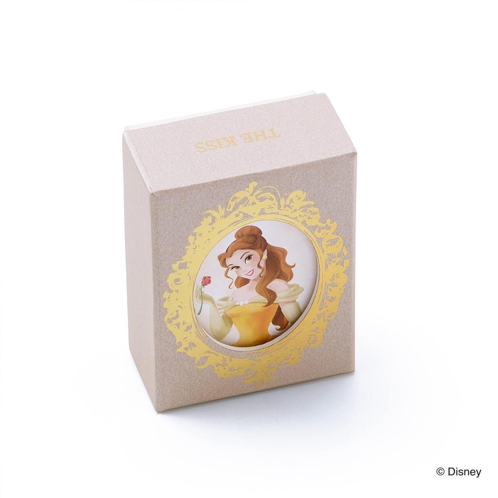 THE KISS Красавица и Чудовище Disney Princess Belle BOX с посланием Серебряное ожерелье [The Kiss] DI-SN1402CB [Disney Collection] [Оригинальная открытка]