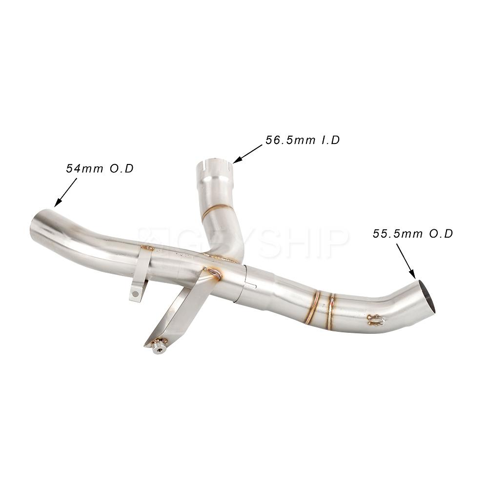 For Ducati Multistrada 950 2017-2020 MTS950 MTS 950 Multistrada 950 S EURO 4 Escape Motorcycle Exhaust Muffler Link Pipe Slip-on