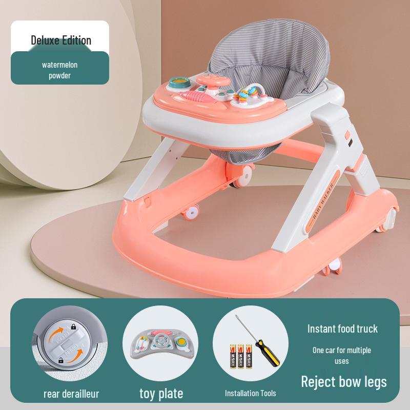 Многофункциональные ходунки-коляска с защитой от опрокидывания для мальчиков и девочек