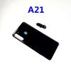 Задняя крышка для Samsung Galaxy A21 A215 SM-A215 Корпус задний Крышка аккумулятора Средняя рамка Запчасти для ремонта