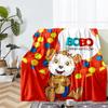 Bobo Theme Printed Blanket - Perfect for Couch, Bed, Travel & Outdoor Use | Machine Washable, Cozy & Durable.