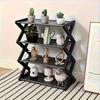 4 Tier Foldable Shoe Rack Space Saving Free Standing Shoe Storage Organizer for Closet Hallway