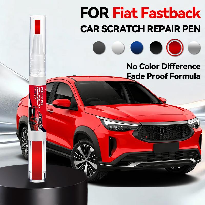 Car Paint Repair Pen For 2022-2025 FIAT Fastback Paint Scratch Repair Accessories White Blue Grey Amalfi Blue Volcano Black