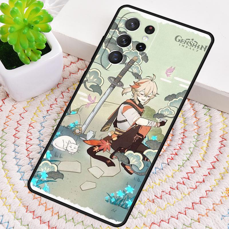Каэдэхара Кадзуха Genshin Impact Силиконовый Чехол для Телефона Для Samsung Galaxy note 10 pro S26 S25 S24 S23 S22 S21 Plus S25Ultra Чехол