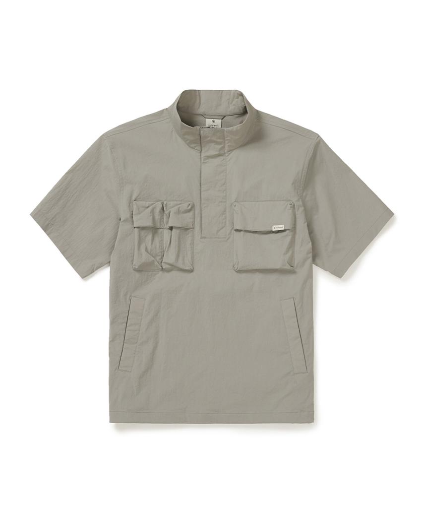 Анорак с коротким рукавом Snowpeak Apparel Root Stand Neck (S25Mmran64) Туманно-серый