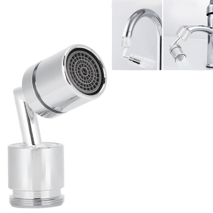 Robinet rotatif - 720 ° - Inox - Chromé - Universel