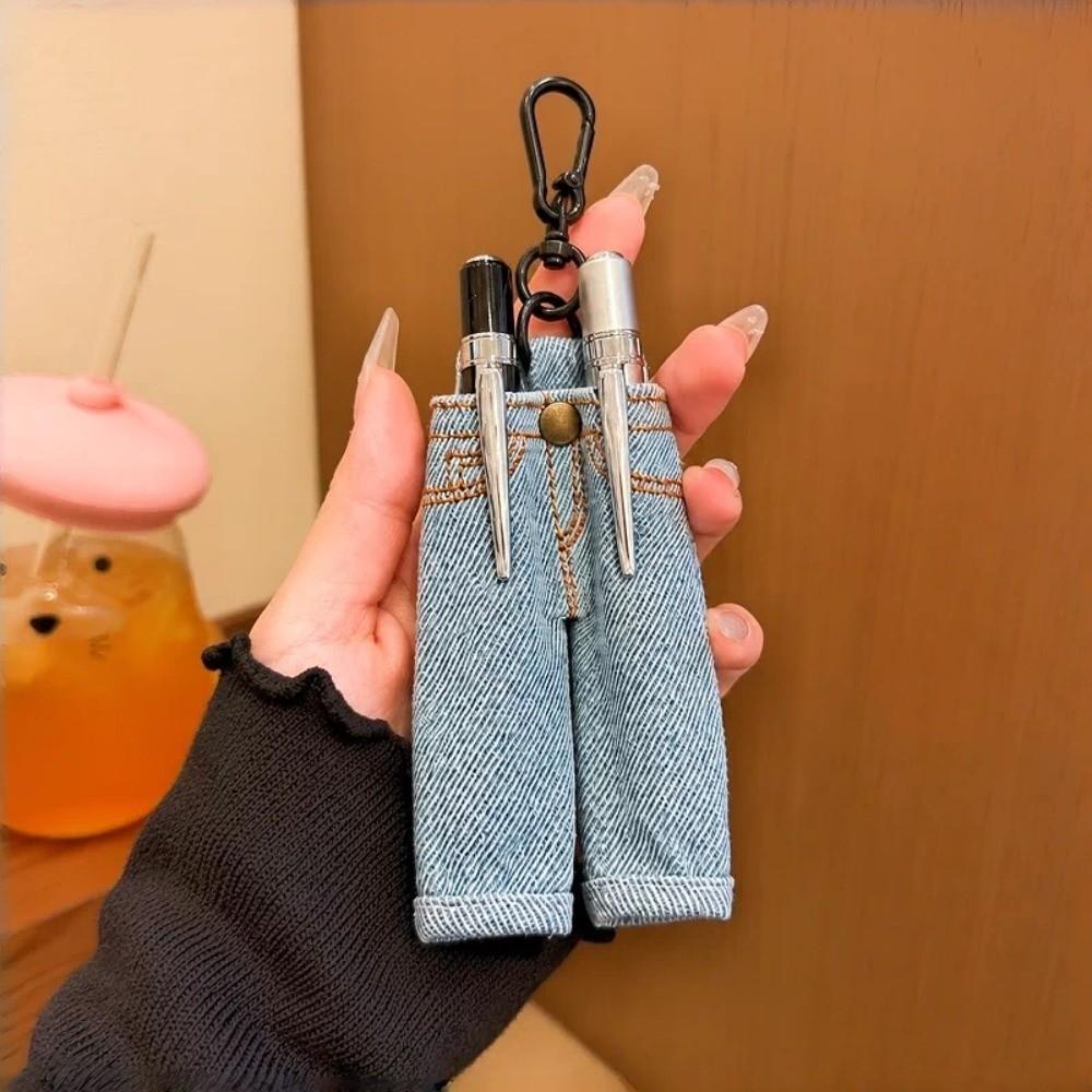 with Keychain Trousers for Pens Denim Pen Holder Pendant Multi-functional Jeans Pen Bag Stationery