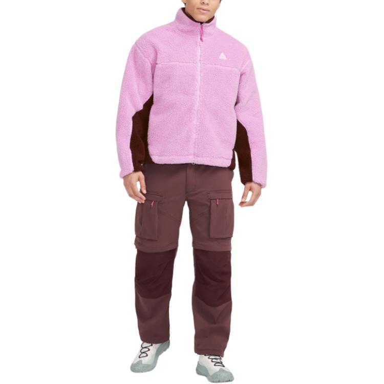 Nike ACG Therma-Fit Adv Canwell Glacier Куртка Флисовая Повседневная Спортивная На Молнии Мужская Куртка Темно-Розовая FV8653-632