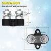 Heavy Duty Terminal Block Studs M8 5/16 Inch Bus Bar Power Distribution for RV Camper Truck Boat Insulated Positive Negative