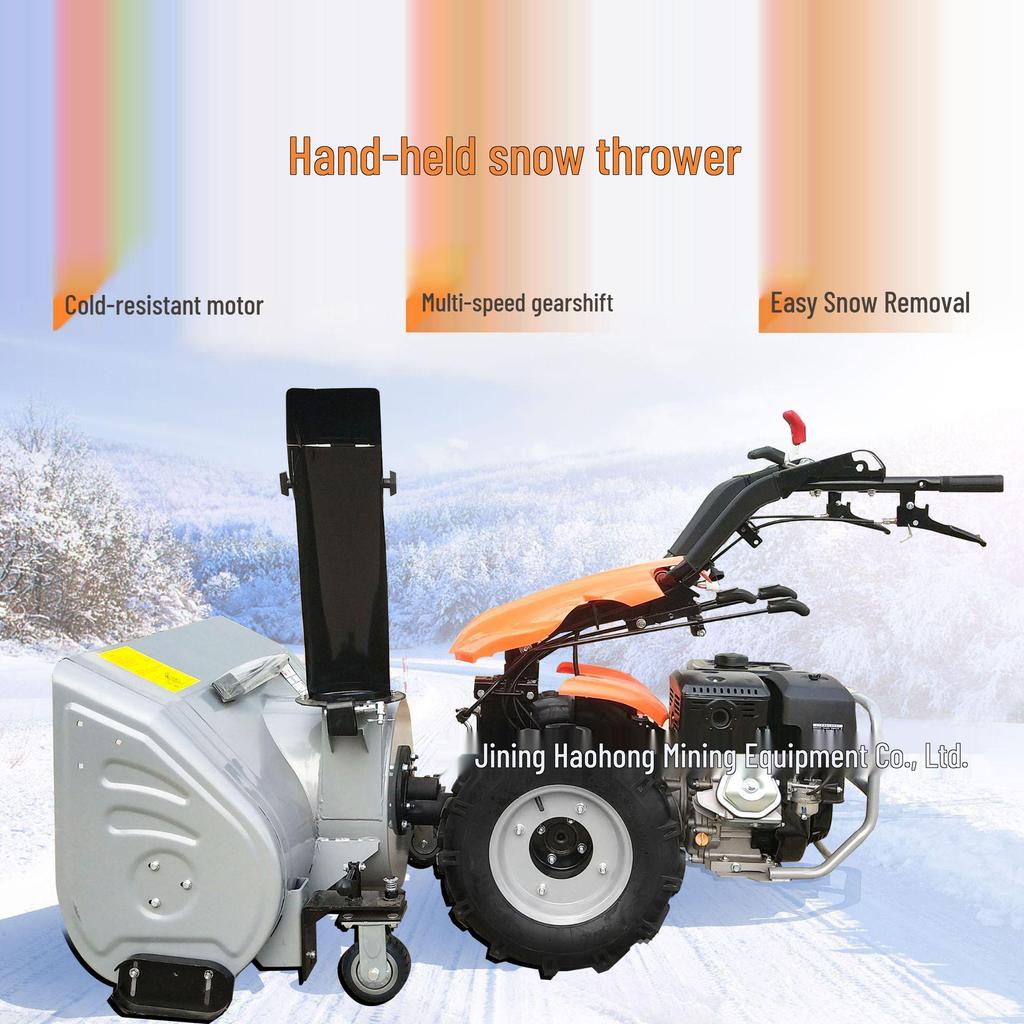 Self-Propelled Gasoline Snow Sweeper with Roller Brush for Municipal Roads