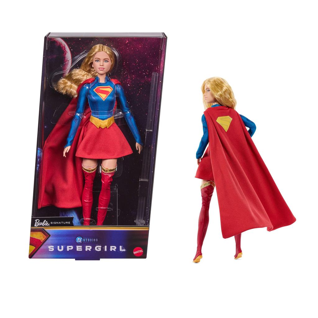 Barbie Supergirl DC Comics Signature Collector Articulated Barbie Ages JJY04 Doll, Body, Doll, 6+, Red,