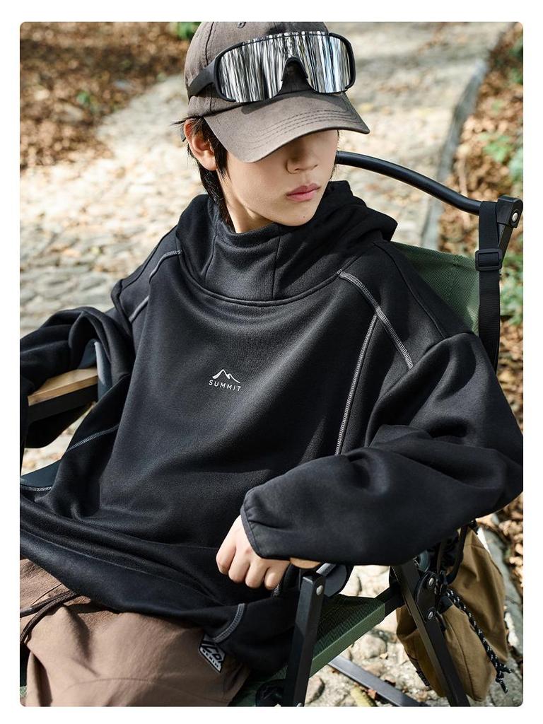 Koyama River Boys' Trendy Hooded Fleece Sweatshirt - Autumn 2025