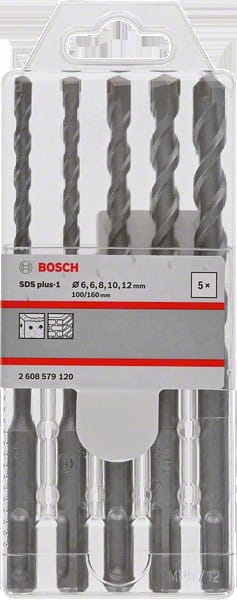 Bosch Sds Plus-1 Drill Set 6/6/8/10/12
