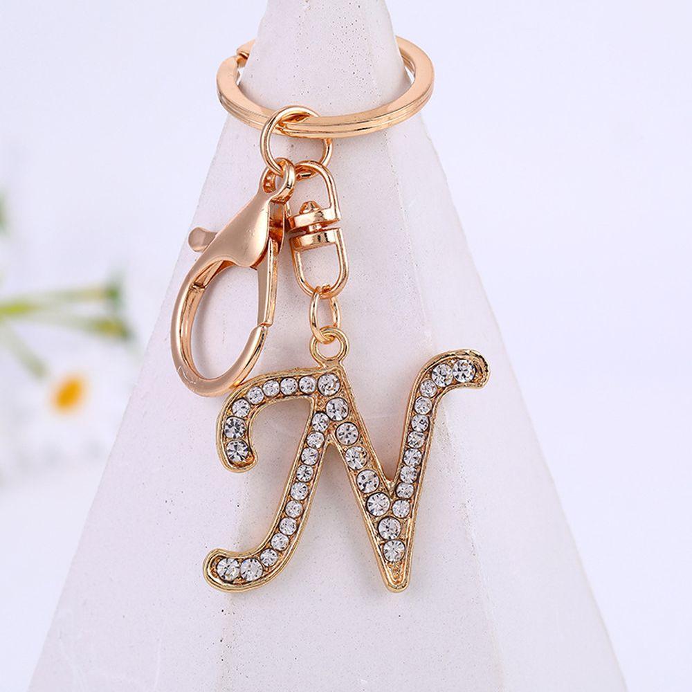 Аксессуары Буква Подвеска Алфавит Брелок Стразы Буква Брелок 26 Алфавит Брелок
