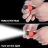 Mini LED Flashlight USB Charging Flashlight Keychain Portable Pocket Flashlight Waterproof Outdoor Portable Lighting