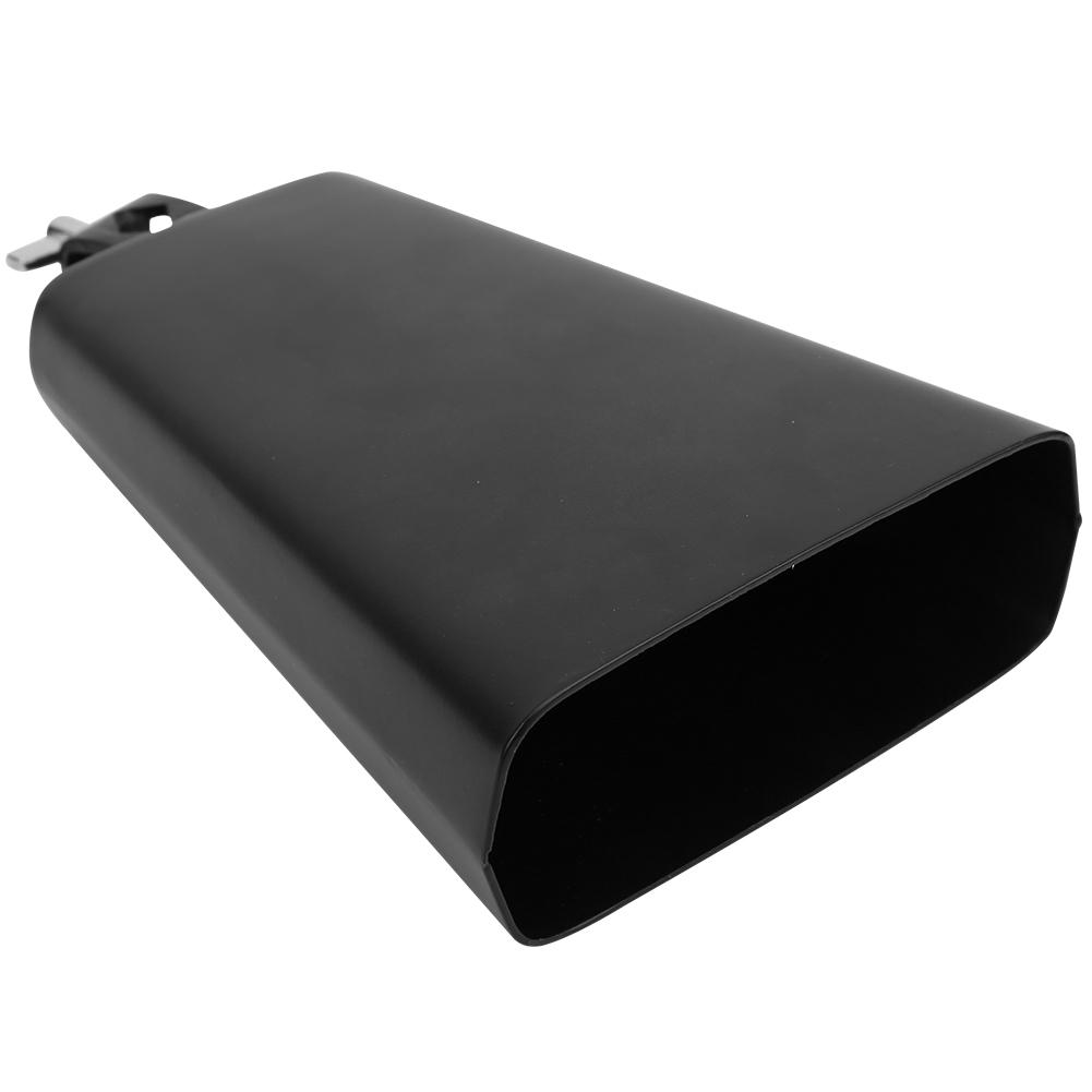 7-дюймовый черный металлический ковбелл, скотоводческий колокольчик, ударный музыкальный инструмент, 7 дюймов