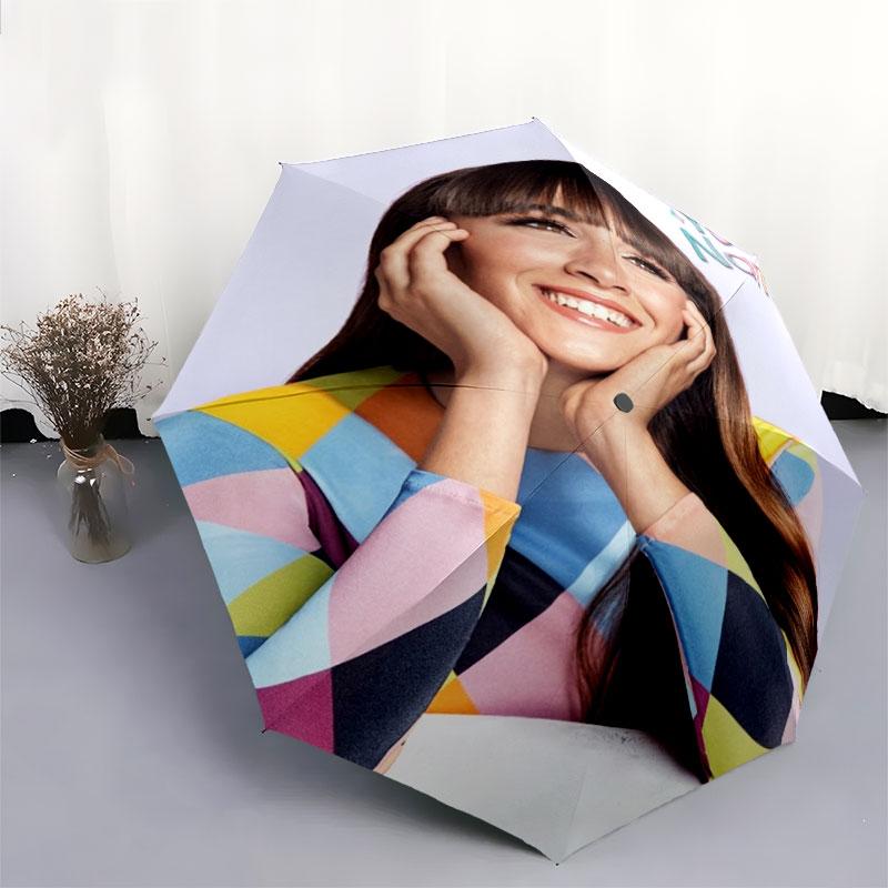 1 шт. Автоматический складной зонт - Aitana с узором из имени на заказ, Портативная и складная конструкция с 8 спицами, Рождественские и Новогодние подарки