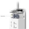 Deli 18284-03 Power Strip, 6 Outlets, 3 USB, 3m Cord, White 2-Pack CN plug (adapter included)