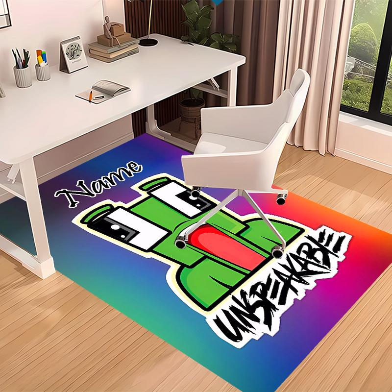 Custom personalization gaming Unspeakable Print Area Rug - Soft, Washable Non-Slip Indoor Mat,Living Room,Home&Office Decorative Rug