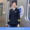 Профессиональная форма бортпроводницы: Жилет-костюм для сотрудника высокоскоростной железной дороги, администратора отеля, косметолога и ювелирной работы.