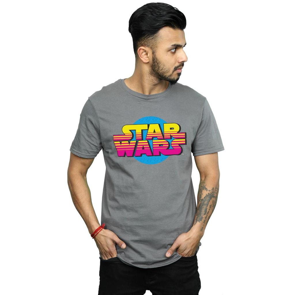 Star Wars Mens Summer Fade Logo T-Shirt