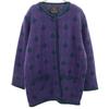 LONGHOUSE Wool Long Sleeve Knit Cardigan L Purple Women Used