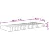 VidaXL Matelas en mousse moyennement doux 80x200 cm 373042