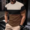Men'S Fashion T-Shirts Short Sleeve 3D Printed Street Style T Shirt Summer Stripe Graphic Hip Hop Casual Tops