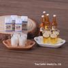 Miniature Dollhouse Ornament: Milk Carton, Beer Bottle, Glass Accessories (DIY Handmade Resin)