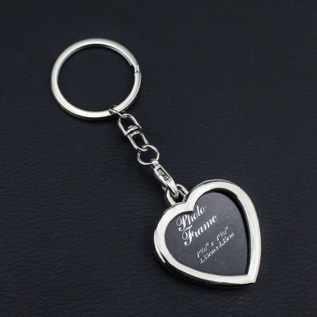 Брелок в форме сердца, семейная фоторамка, подарок на День святого Валентина девушке или парню, сувенирные подарки, брелок, ювелирные изделия, свадебные сувениры