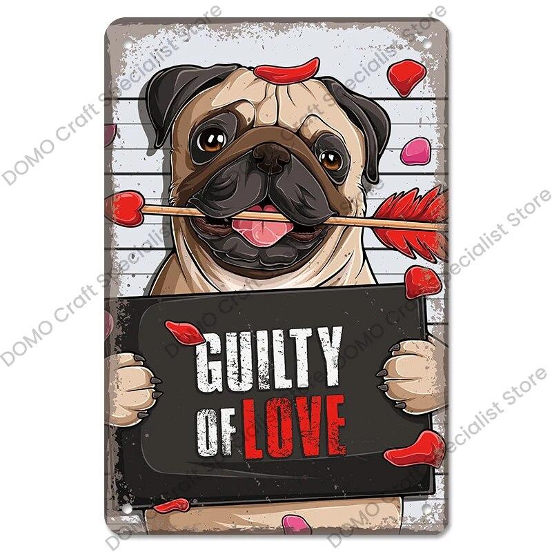 Vintage Cool Dogs Poster Metal Signs Super Hero Animal Metal Tin Plate Retro Plaque Pet Shop Bar Pub Home Wall Decor