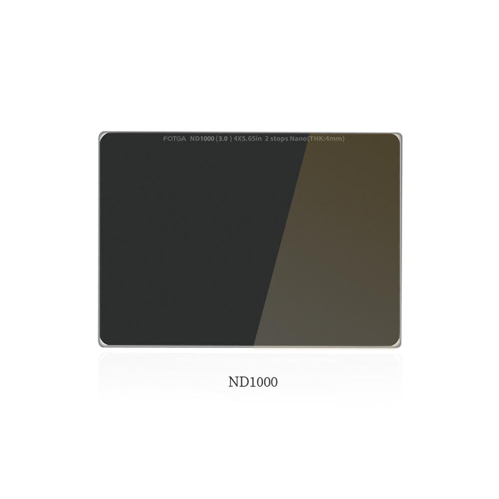 ФОТГА 4 мм ND1000(3.0)10-ступенчатый фильтр для объектива 4*5,65 дюйма ND-фильтры Оптическое стекло Водонепроницаемое