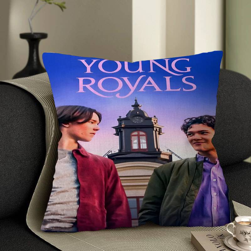 Young Royals Cushion Cover Inches Farmhouse Decor Home Throw Pillow Covers for Couch Decorations