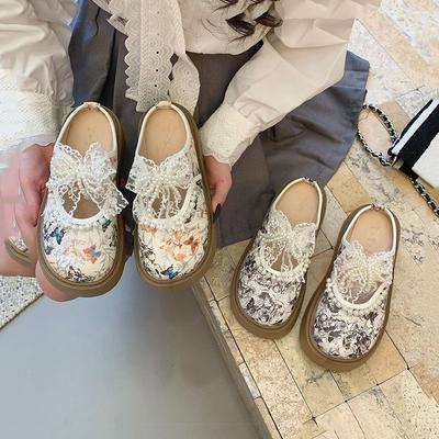 Выход Ленивый Баотоу Полушлепки 2025 Весна и Лето Новые Милое Кружево Расшитый бисером Увеличивающий рост Прохладные Шлепки