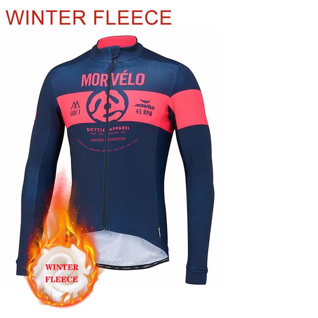 Winter Warm Cycling Clothing Set Men's Cycling Outfit Set Mountain Bike Jersey Clothes Thermal Fleece Clothing Sportswear Bicycle Tricuta Bib