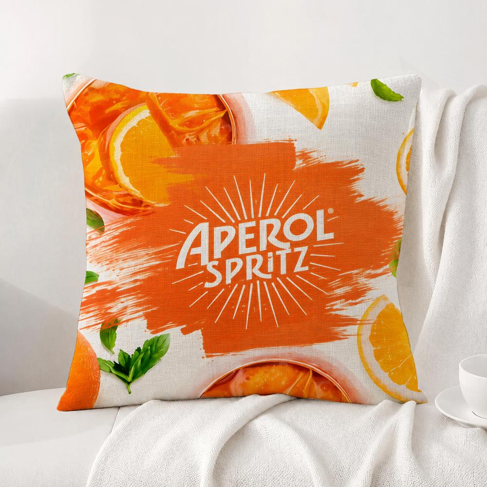 Бренд Aperol Spritz Наволочка из натурального льна Набор наволочек Универсальная декоративная наволочка для дивана спальни кресла